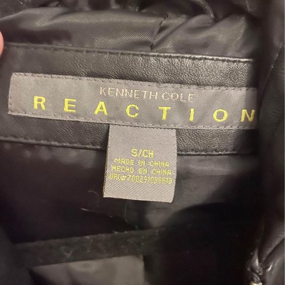 Kenneth Cole Reaction Leather Jacket with Hood - Picture 3 of 3